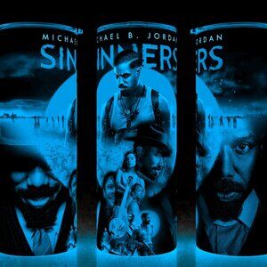 Glow in the Dark Sinners Horror Vampire Movie - Michael B Jordan Cup Mug Tumbler